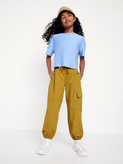 High-Waisted Cargo Performance Pants for Girls