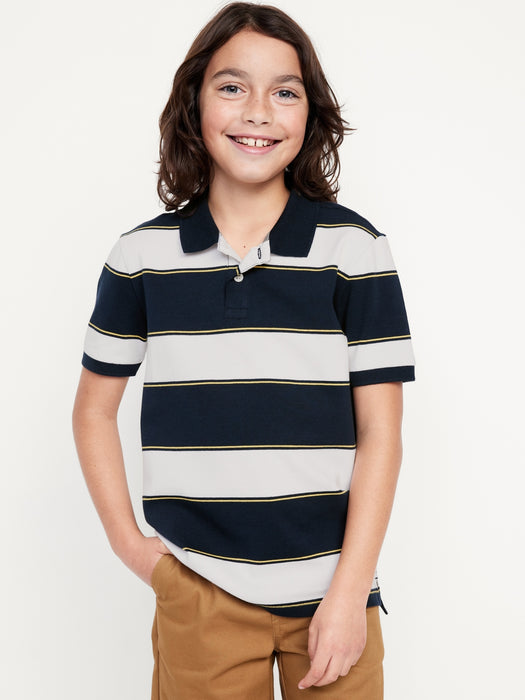 Printed Pique Polo Shirt for Boys