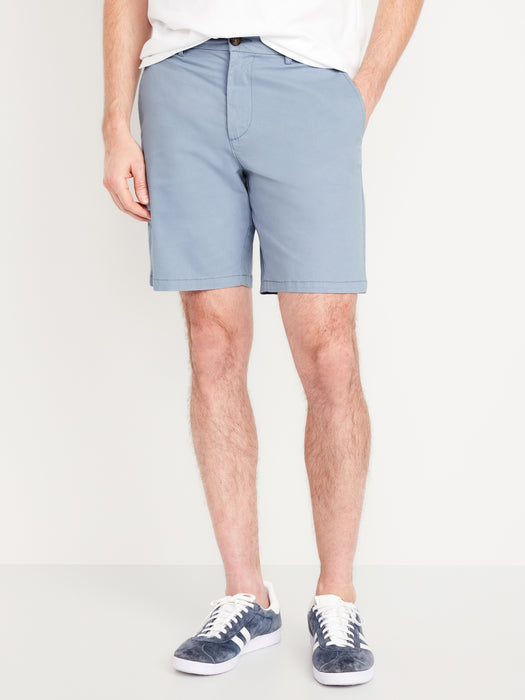 Slim Built-In Flex Rotation Chino Shorts -- 8-inch inseam