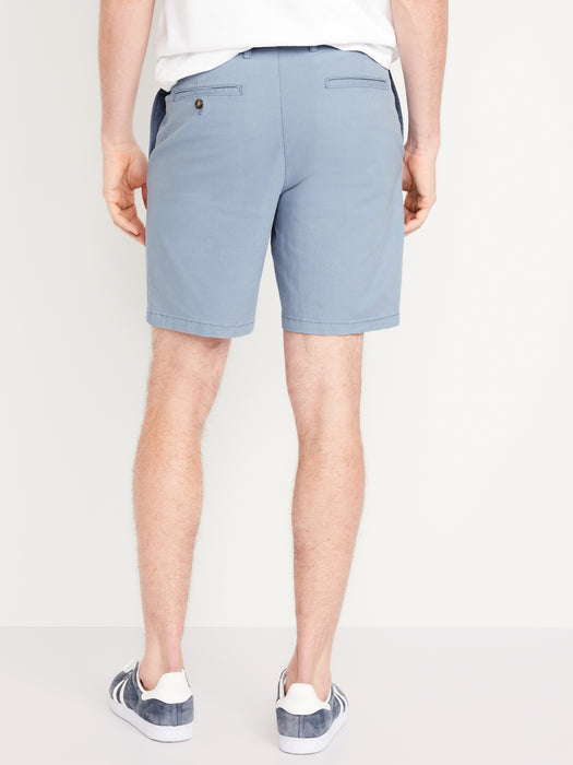 Slim Built-In Flex Rotation Chino Shorts -- 8-inch inseam