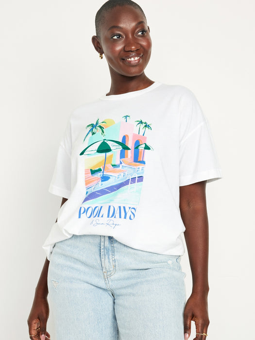 Oversized EveryWear Graphic Tunic T-Shirt