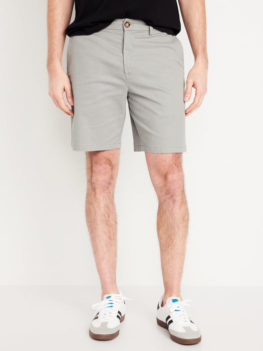 Slim Built-In Flex Rotation Chino Shorts -- 8-inch inseam