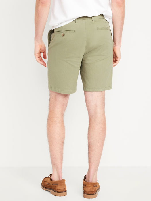 Slim Built-In Flex Rotation Chino Shorts -- 8-inch inseam