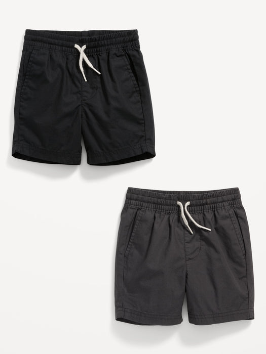 Poplin Pull-On Shorts 2-Pack for Toddler Boys
