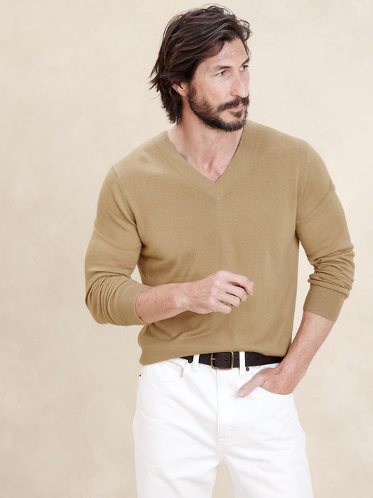 Stokke Cashmere-Silk V-Neck Sweater