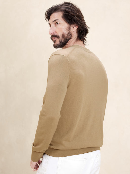 Stokke Cashmere-Silk V-Neck Sweater