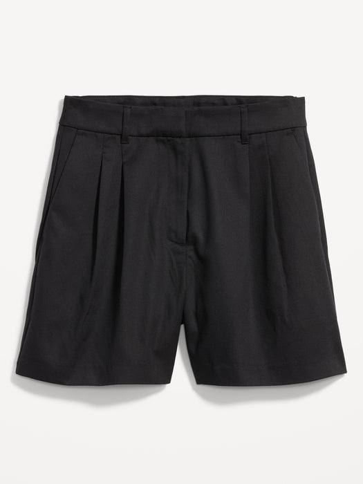 Extra High-Waisted Taylor Trouser Shorts -- 5-inch inseam