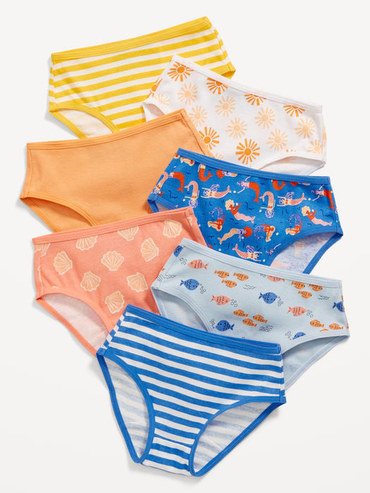 Patterned Underwear 7-Pack for Toddler Girls