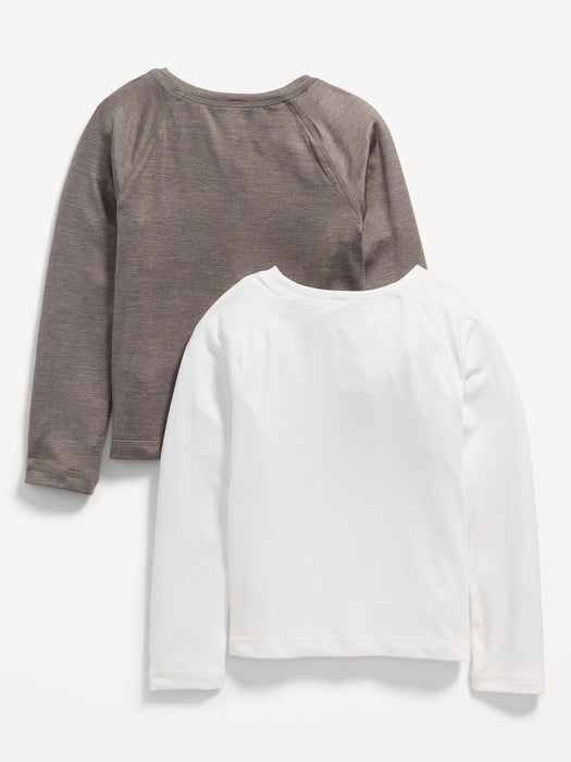 Long-Sleeve Rashguard Swim Top 2-Pack for Toddler Boys