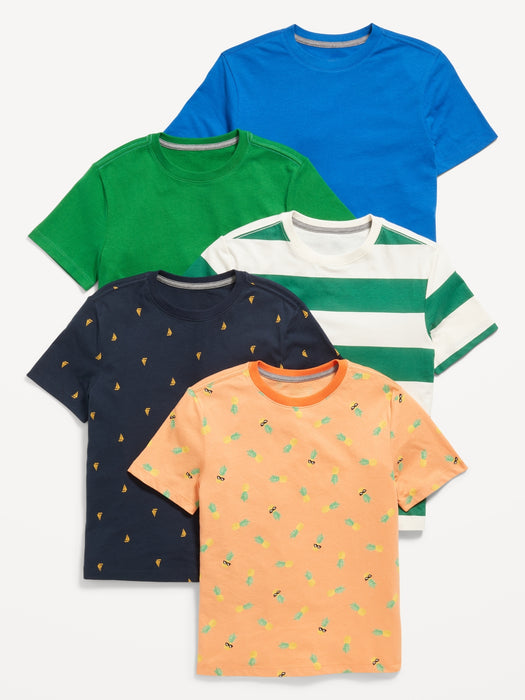 Softest  Crew-Neck T-Shirt 5-Pack for Boys