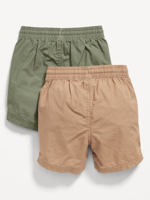 Poplin Pull-On Shorts 2-Pack for Toddler Boys