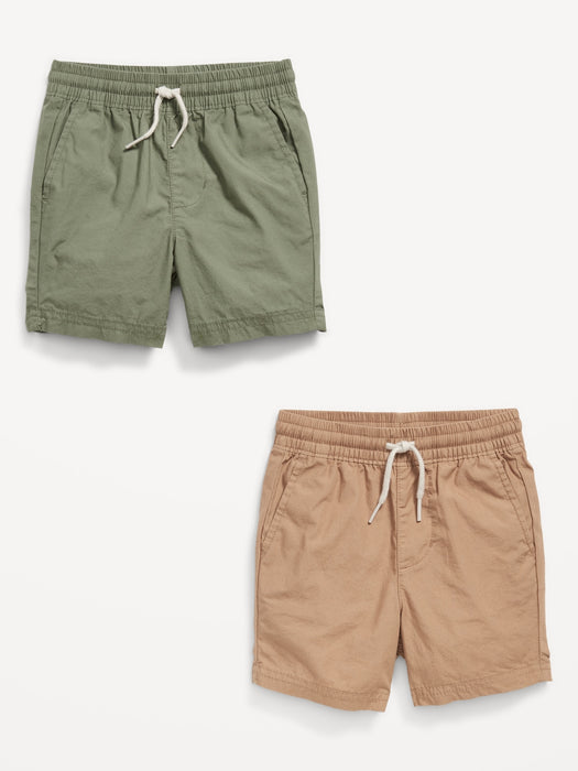 Poplin Pull-On Shorts 2-Pack for Toddler Boys
