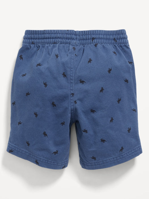 Printed Functional-Drawstring Shorts for Toddler Boys
