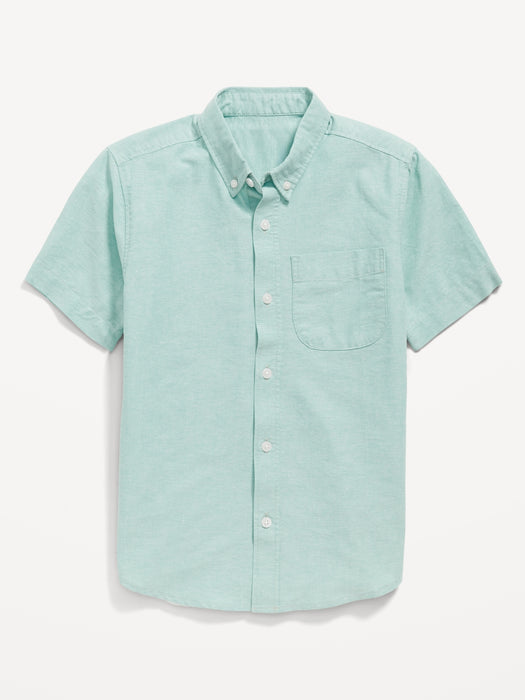 Short-Sleeve Oxford Shirt for Boys