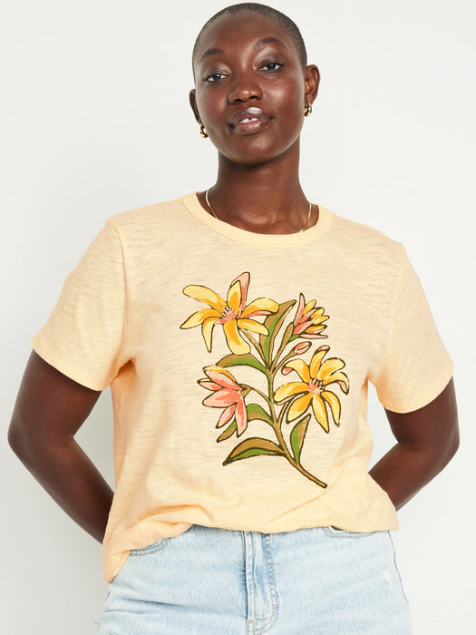 EveryWear Slub-Knit Graphic T-Shirt