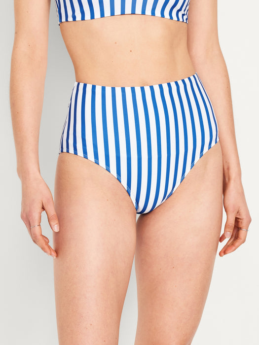 High-Waisted French-Cut Bikini Swim Bottoms