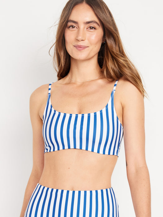 Scoop-Neck Bikini Swim Top