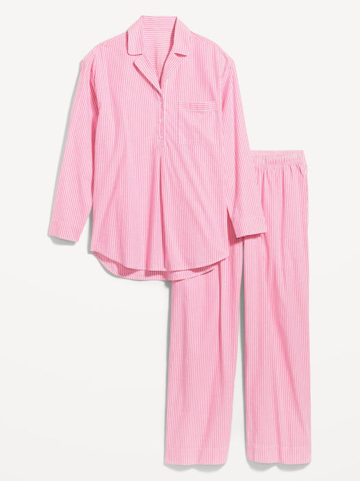 Maternity Poplin Pajama Set