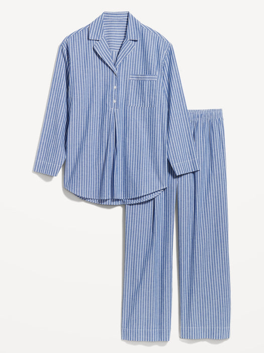 Maternity Poplin Pajama Set