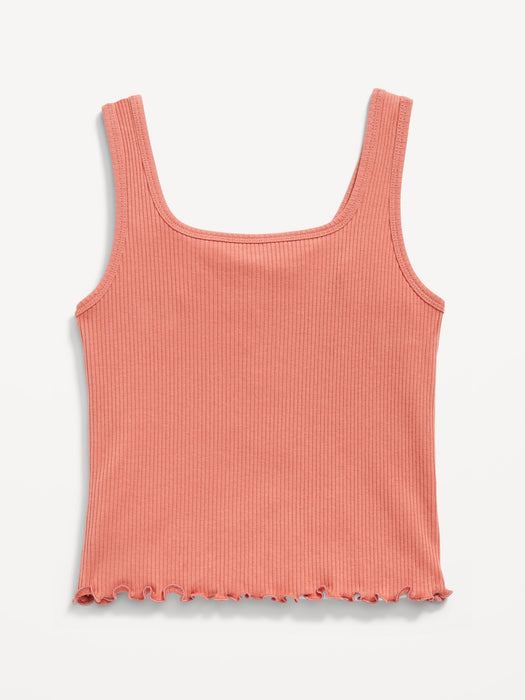 Fitted Sweetheart-Neck Tank Top for Girls