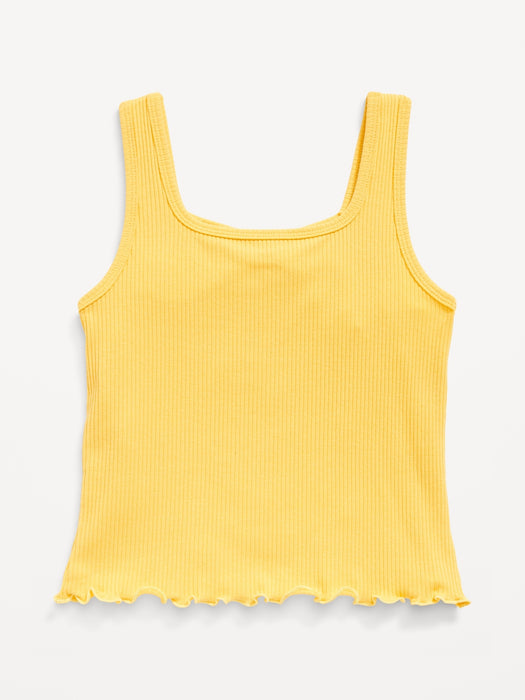 Fitted Sweetheart-Neck Tank Top for Girls