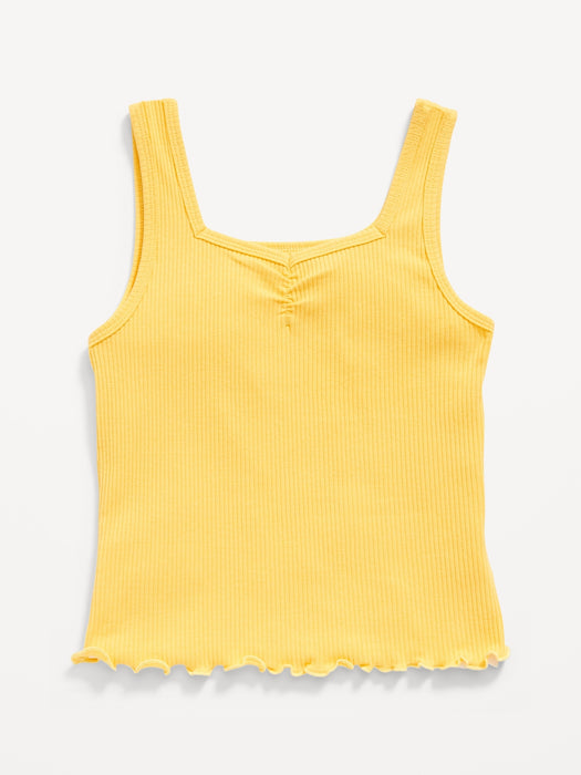 Fitted Sweetheart-Neck Tank Top for Girls