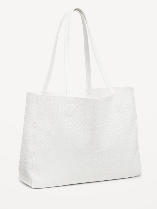 Faux Leather Tote Bag
