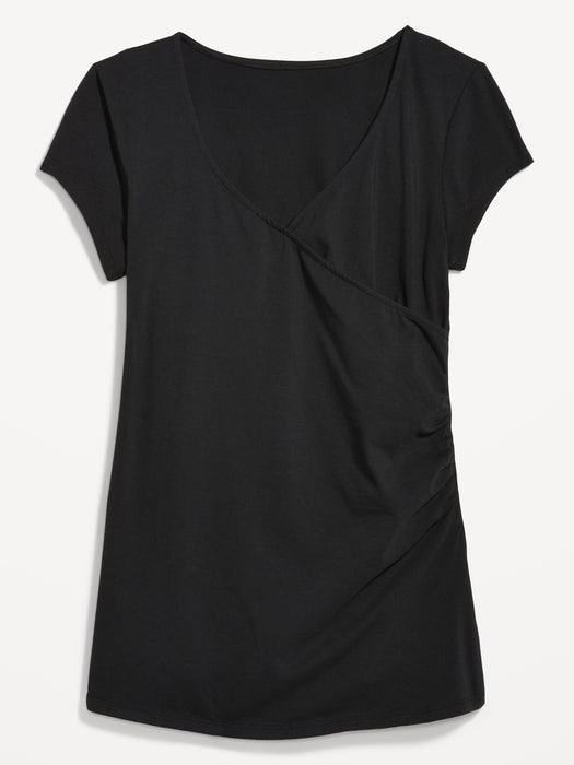 Maternity Cross-Front Nursing T-Shirt
