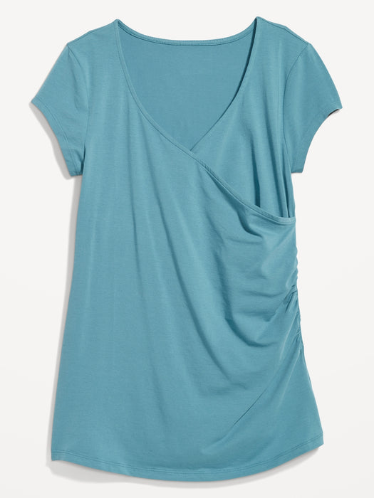 Maternity Cross-Front Nursing T-Shirt