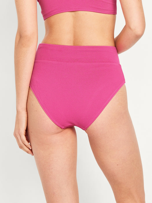 High-Waisted French-Cut Bikini Swim Bottoms