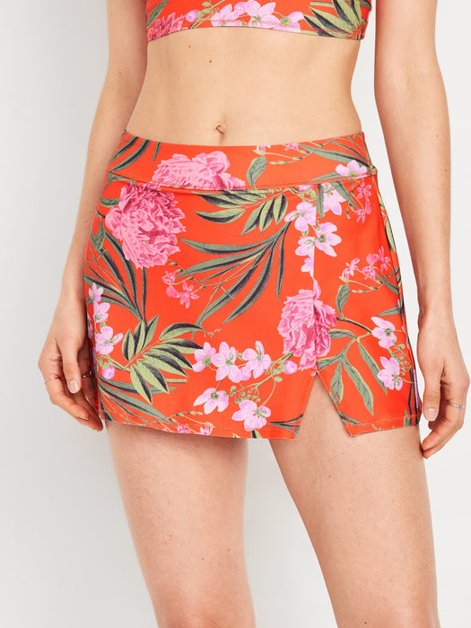 High-Waisted Swim Skirt