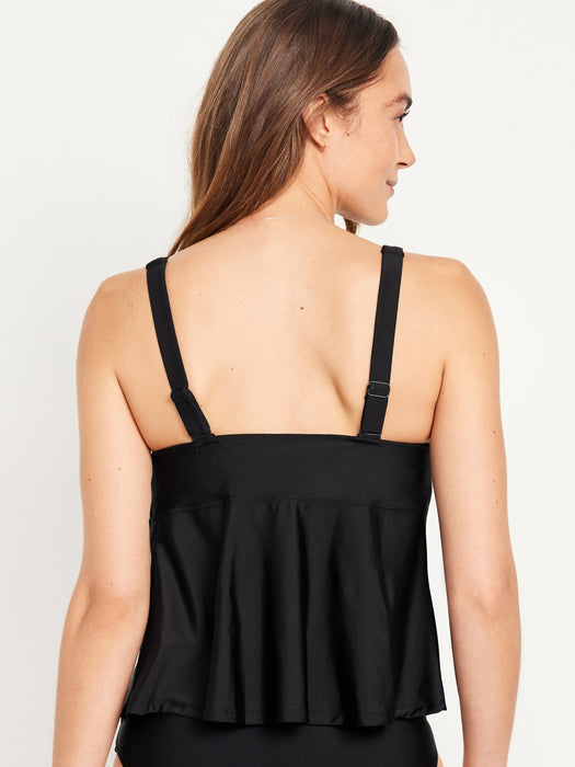 V-Neck Swing Tankini Swim Top