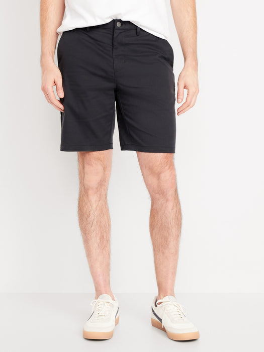 Slim Built-In Flex Chino Shorts -- 9-inch inseam