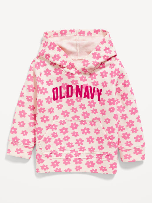 Logo-Graphic Pullover Hoodie for Toddler Girls
