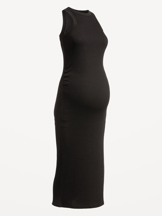 Maternity Racerback Rib-Knit Midi Dress