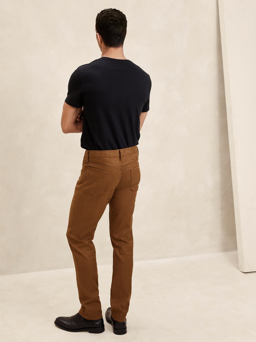 Slim Linen-Cotton Traveler Pant