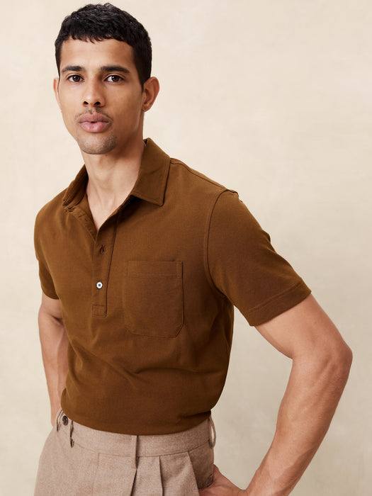 LUXURY-TOUCH PIQUE POLO