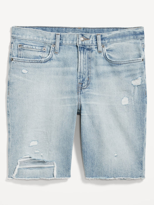 Slim Cut-Off Jean Shorts -- 9.5-inch inseam