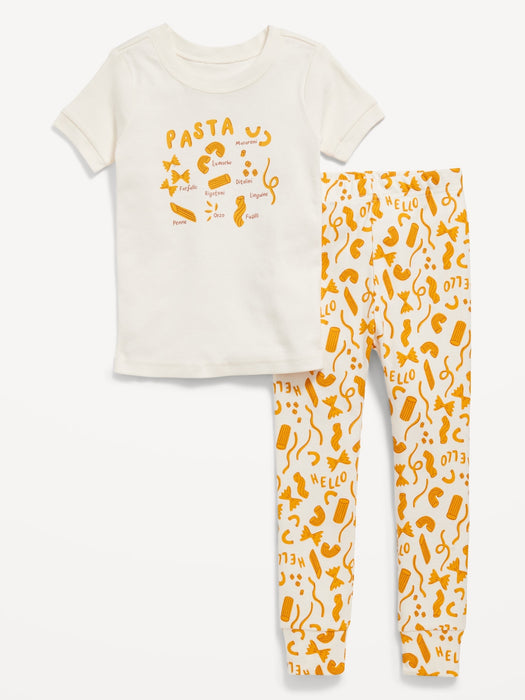 Unisex Snug-Fit Graphic Pajama Set for Toddler & Baby