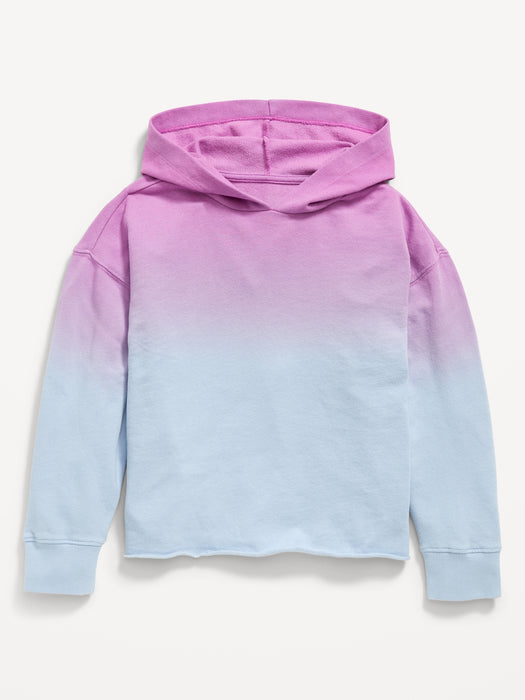 Vintage Printed Slouchy Hoodie for Girls