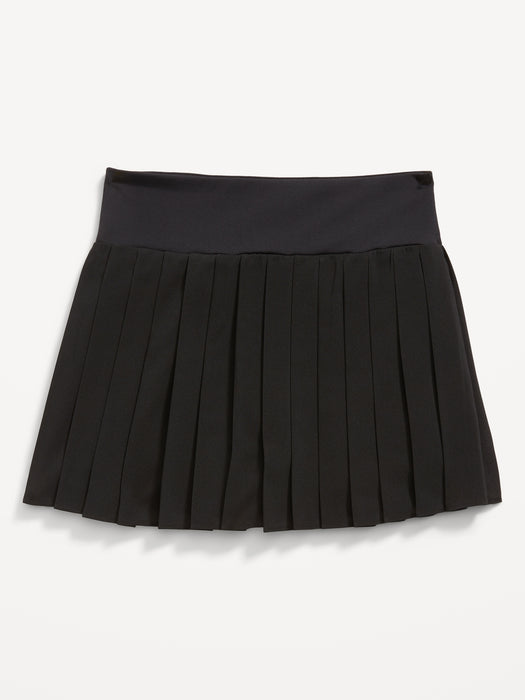 High-Waisted Pleated Performance Skort for Girls