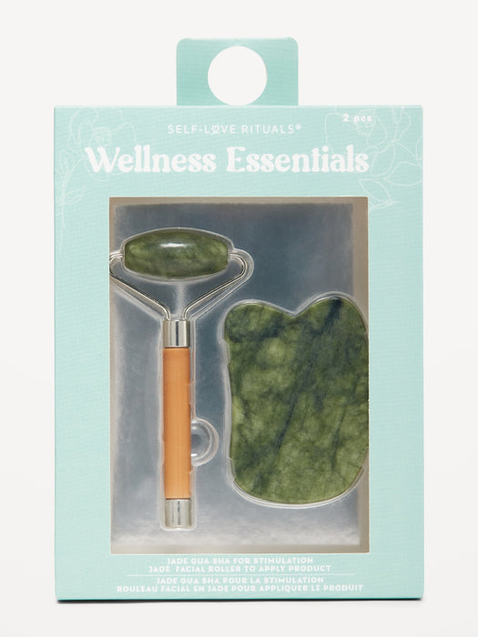 Self Love Rituals® Wellness Essentials: Jade Gua Sha & Facial Roller
