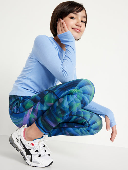 High-Waisted PowerSoft 7/8 Leggings for Girls