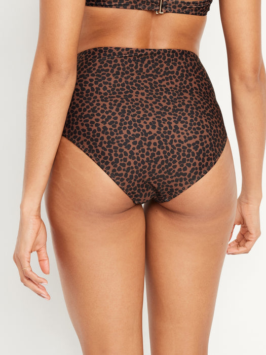 High-Waisted French-Cut Bikini Swim Bottoms