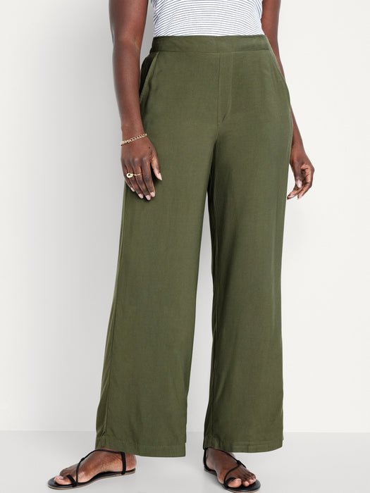 High-Waisted Playa Wide-Leg Pants