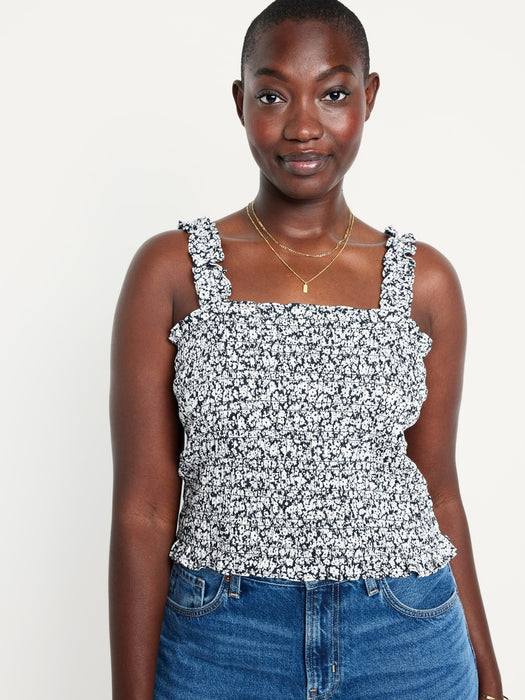 Fitted Smocked Tank Top