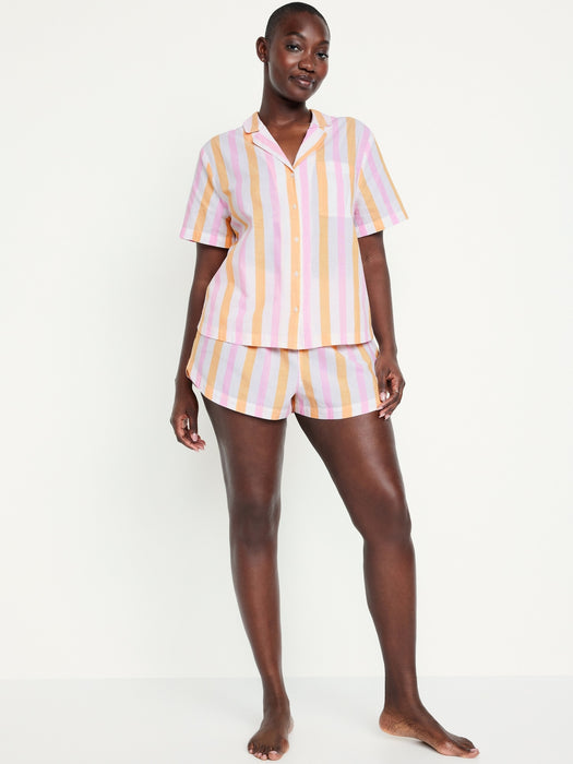 Poplin Pajama Short Set