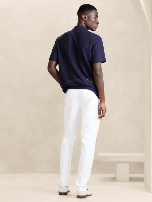Slim Linen-Cotton Traveler Pant