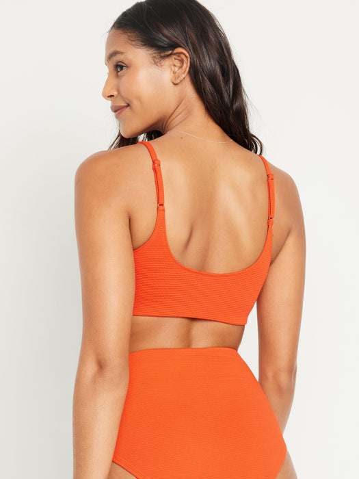 Scoop-Neck Bikini Swim Top