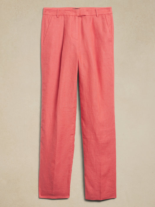 Lina Straight Linen Pant